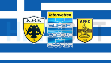 ΑΕΚ - Άρης Αγώνας για την 21η αγωνιστική της Super League highbet.gr